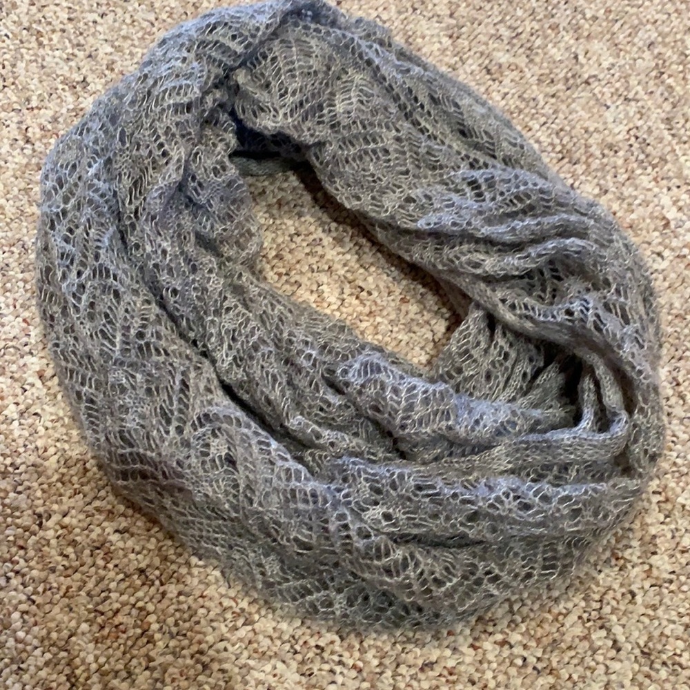 Gray infinity scarf